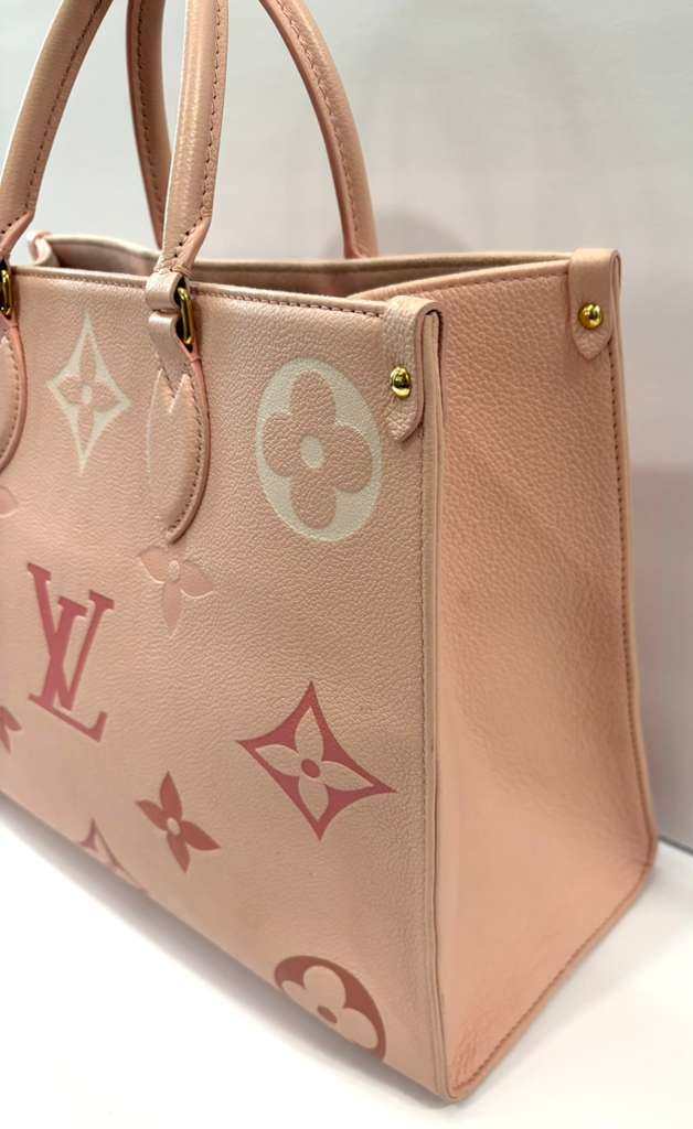LOUIS VUITTON ONTHEGO MM BY THE POOL EMPREINTE TOTE BAG
