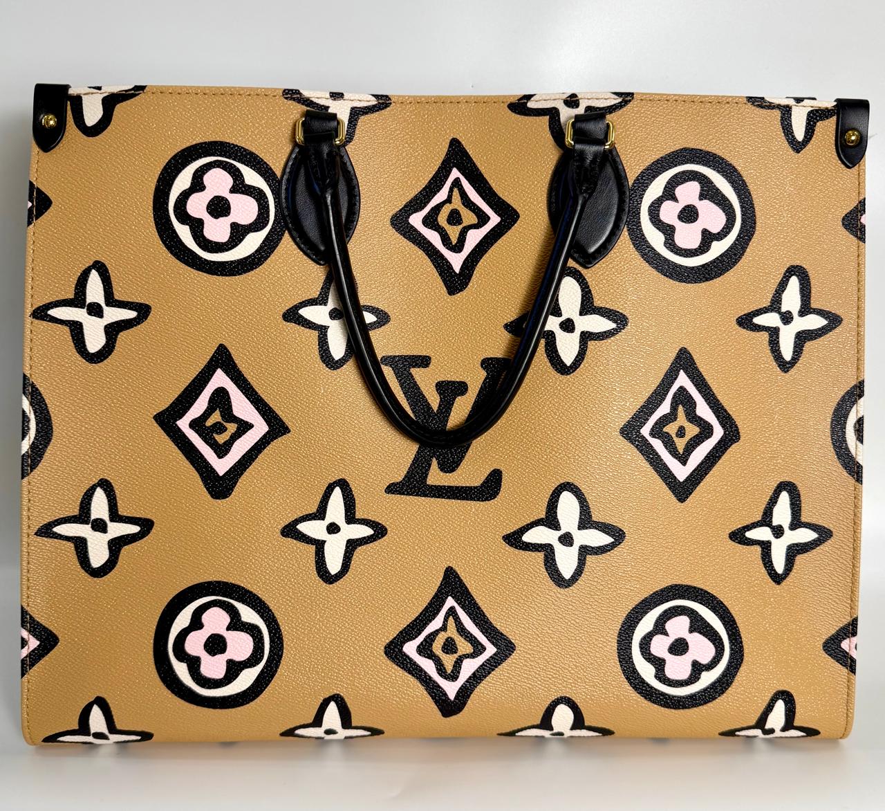LV MONOGRAM GIANT WILD AT HEART ONTHEGO GM TOTE BAG