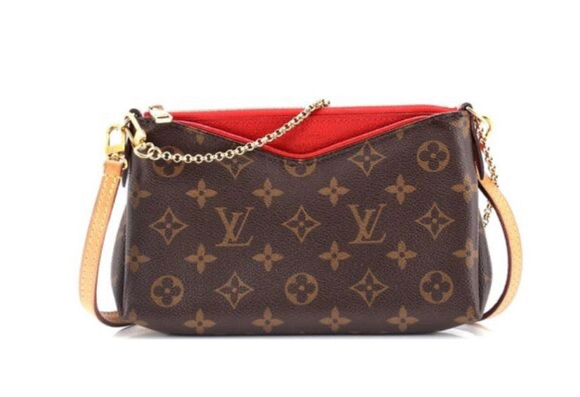 LOUIS VUITTON  MONOGRAM PALLAS CROSSBODY BAG CHERRY