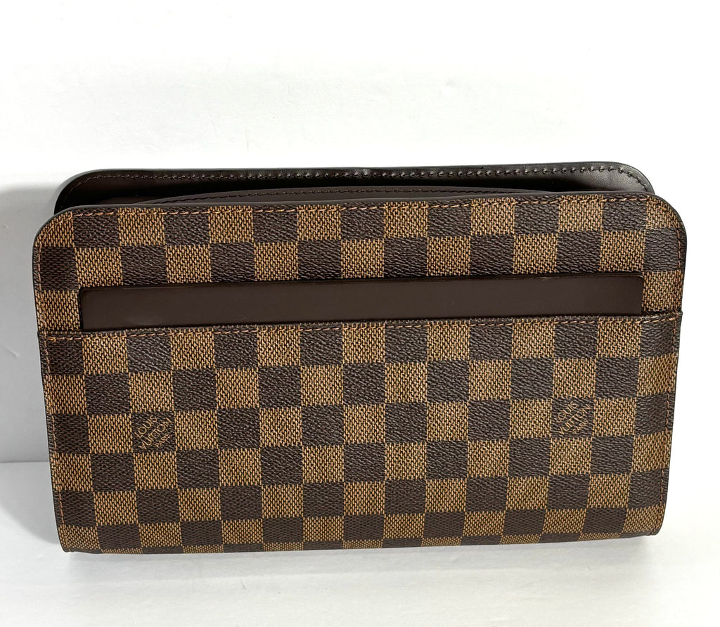 LOUIS VUITTON POCHETTE SAINT LOUIS DAMIER EBENE CLUTCH