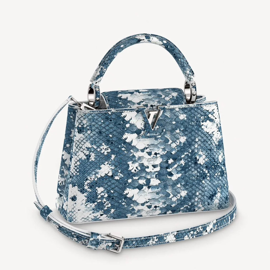 LOUIS VUITTON PYTHON SNAKESKIN CAPUCINES PM BAG