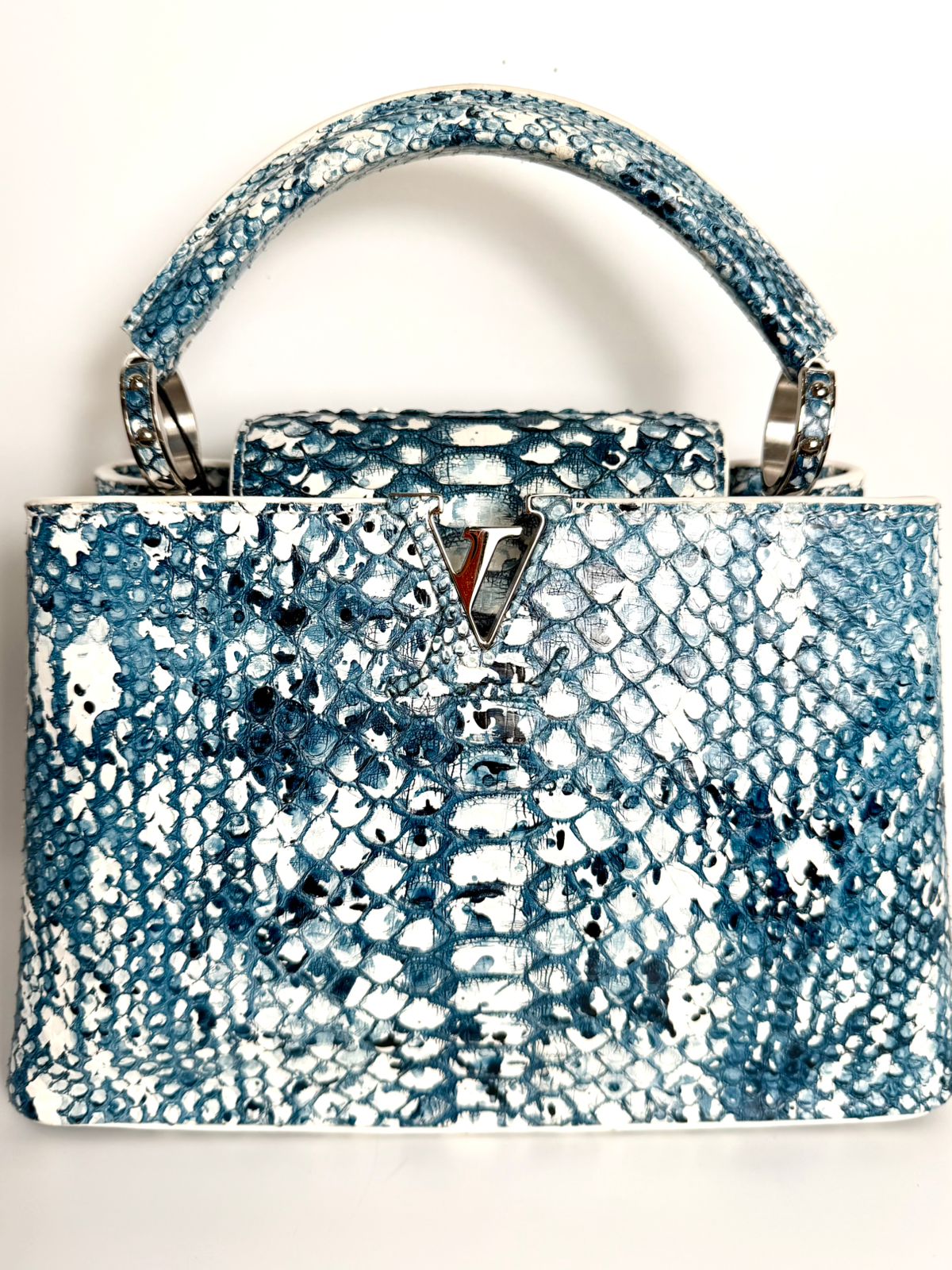LOUIS VUITTON PYTHON SNAKESKIN CAPUCINES PM BAG