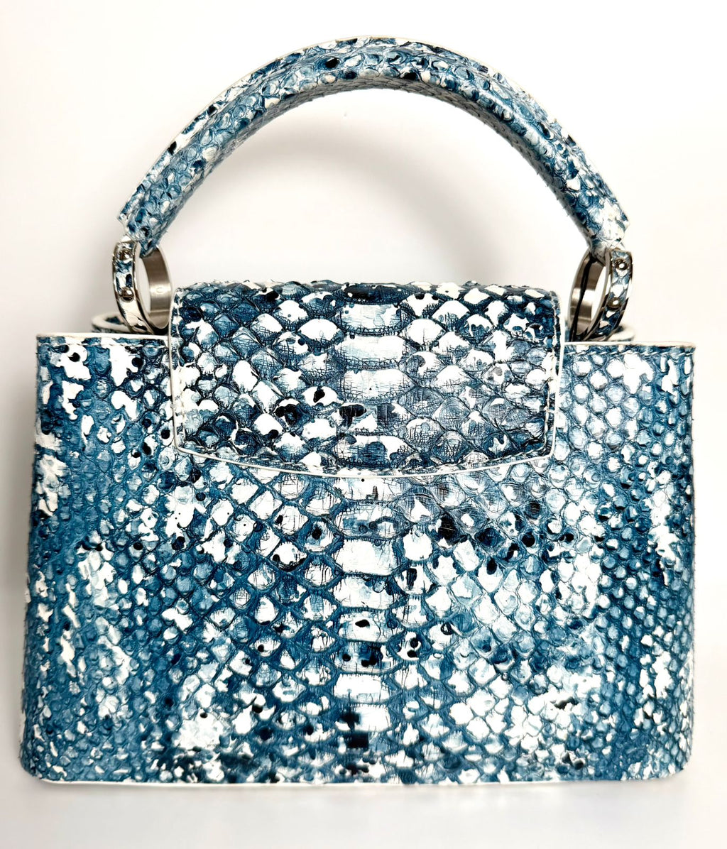 LOUIS VUITTON PYTHON SNAKESKIN CAPUCINES PM BAG