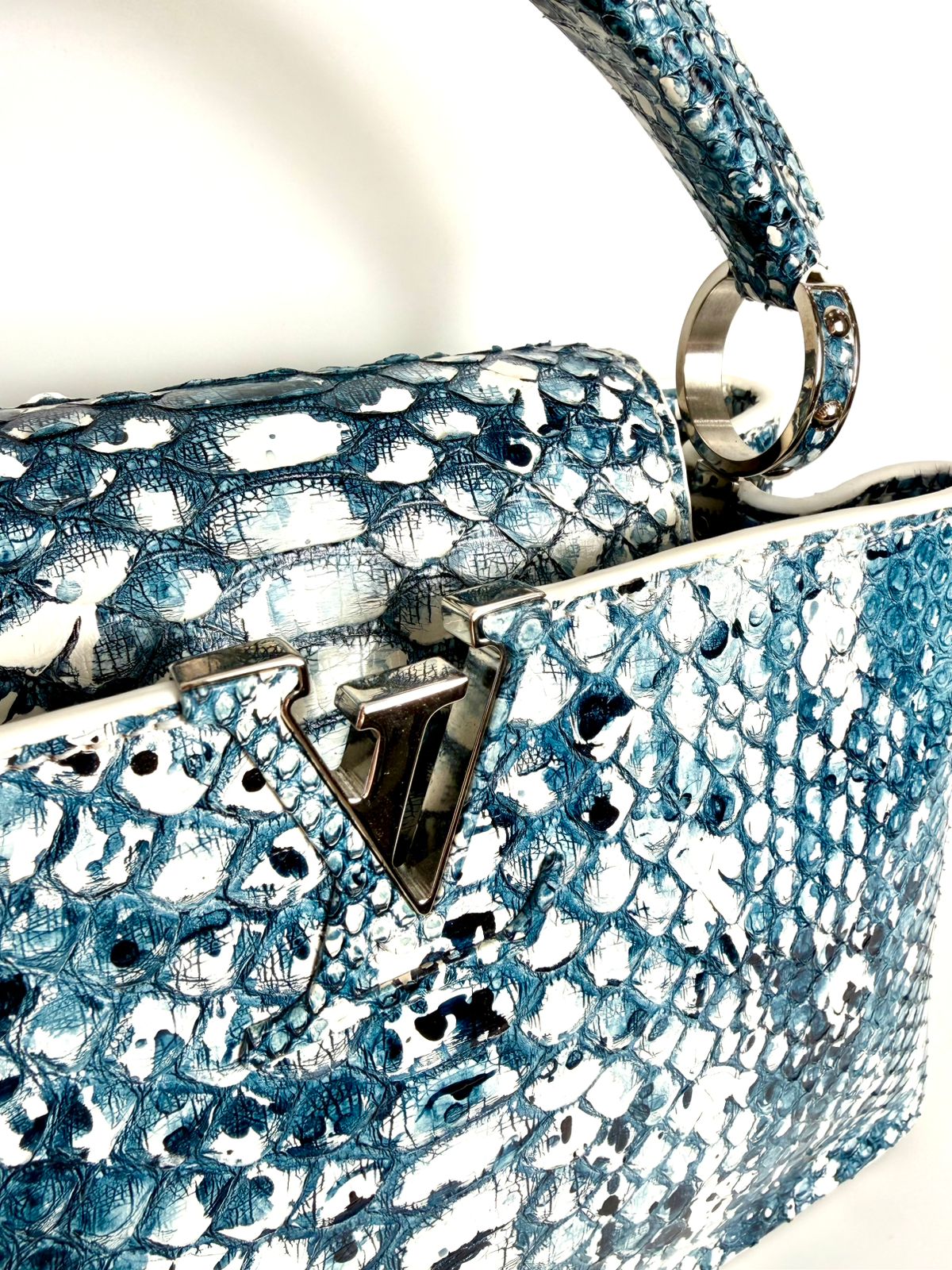LOUIS VUITTON PYTHON SNAKESKIN CAPUCINES PM BAG