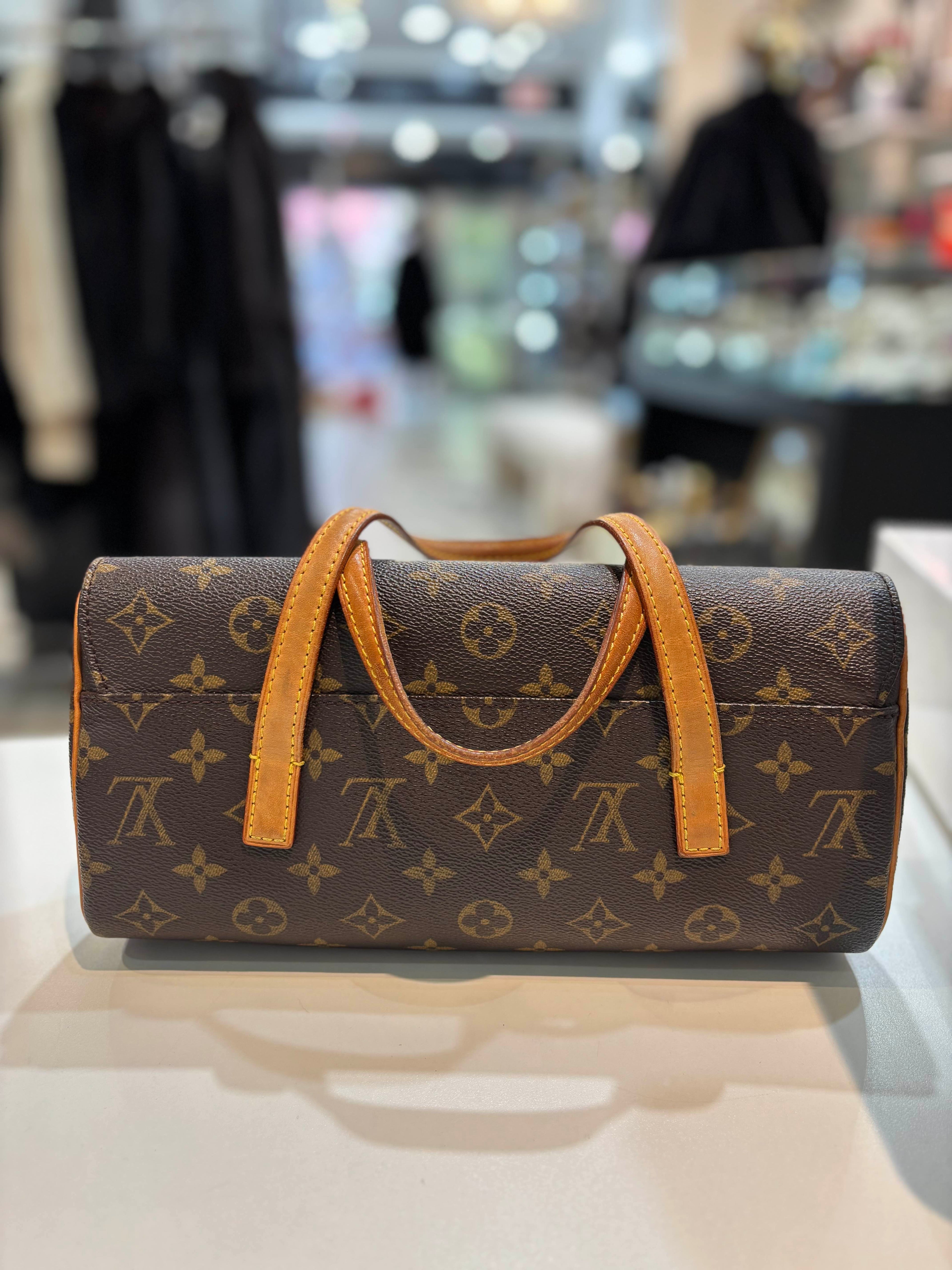 LOUIS VUITTON SONATINE MONOGRAM CANVAS HANDBAG