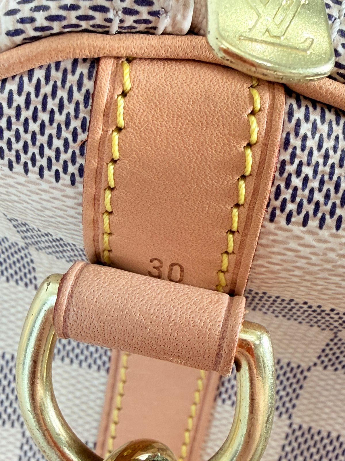 LOUIS VUITTON DAMIER AZUR BANDOULIÈRE SPEEDY 30 BAG