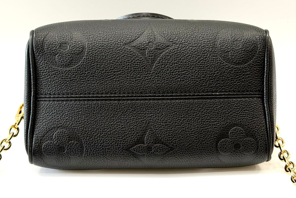 LV MONOGRAM SPEEDY 20 BANDOULIÈRE EMPREINTE LEATHER BAG