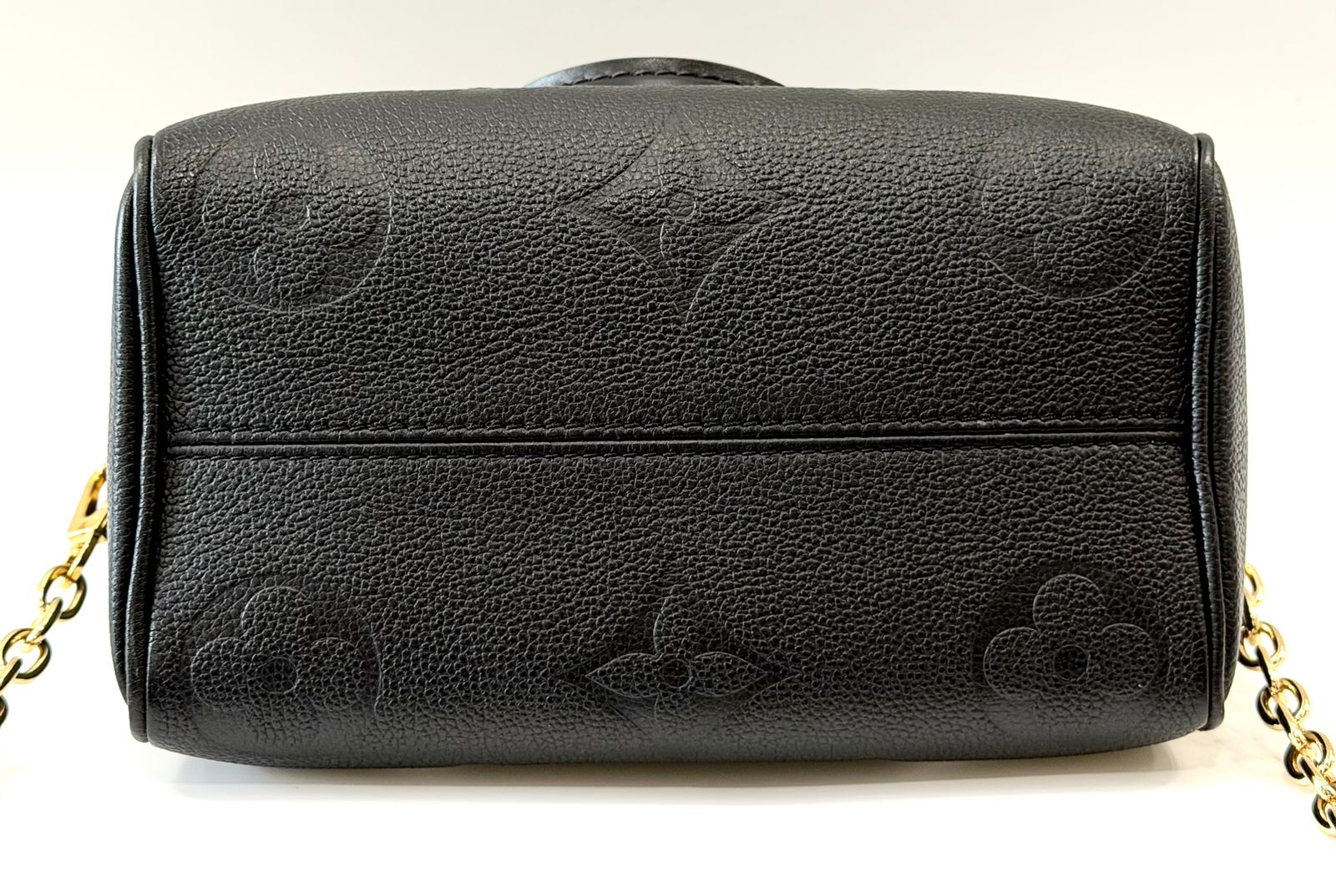 LV MONOGRAM SPEEDY 20 BANDOULIÈRE EMPREINTE LEATHER BAG