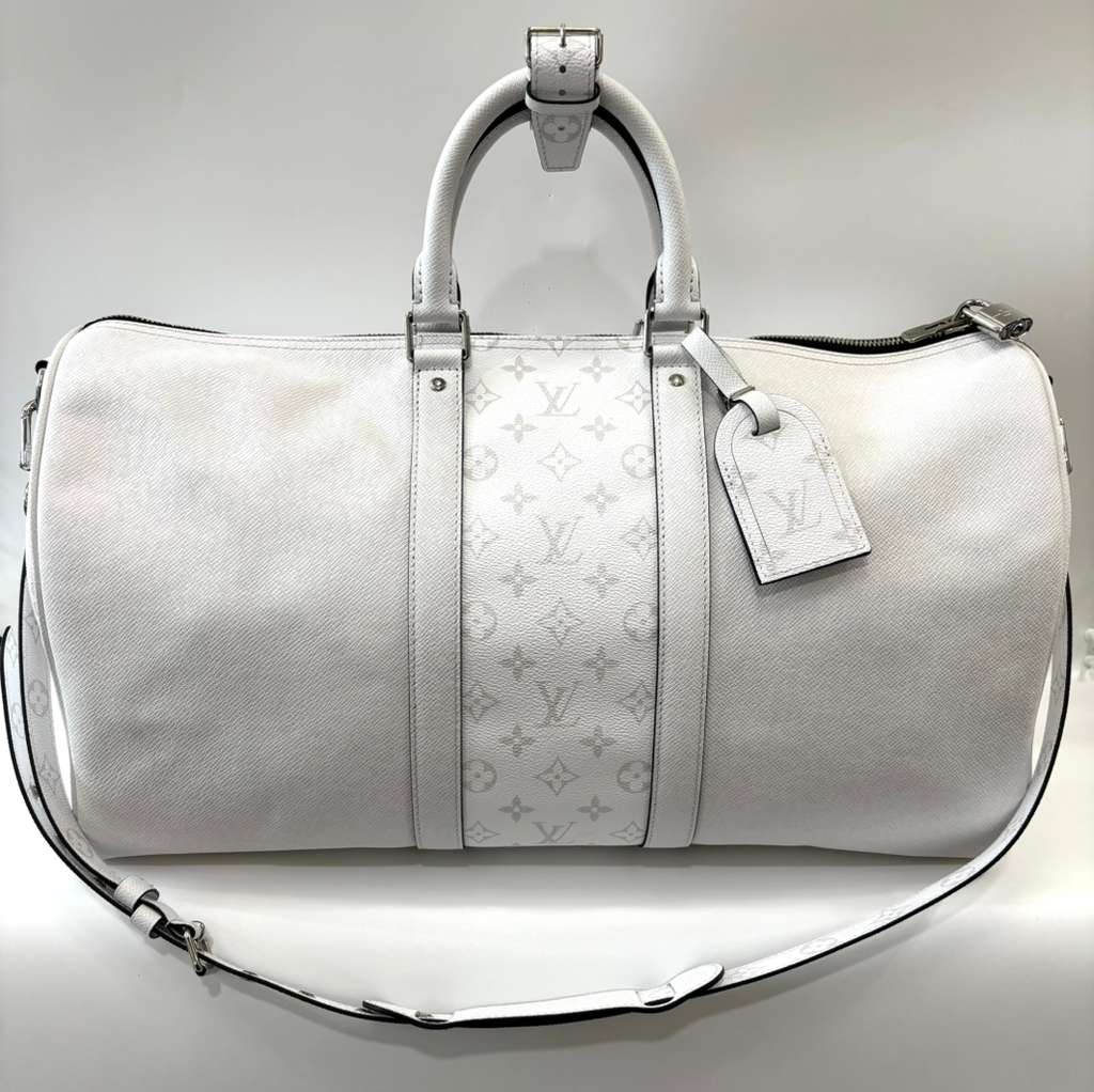 LOUIS VUITTON TAIGA MONOGRAM KEEPALL BANDOULIÈRE 50 BAG