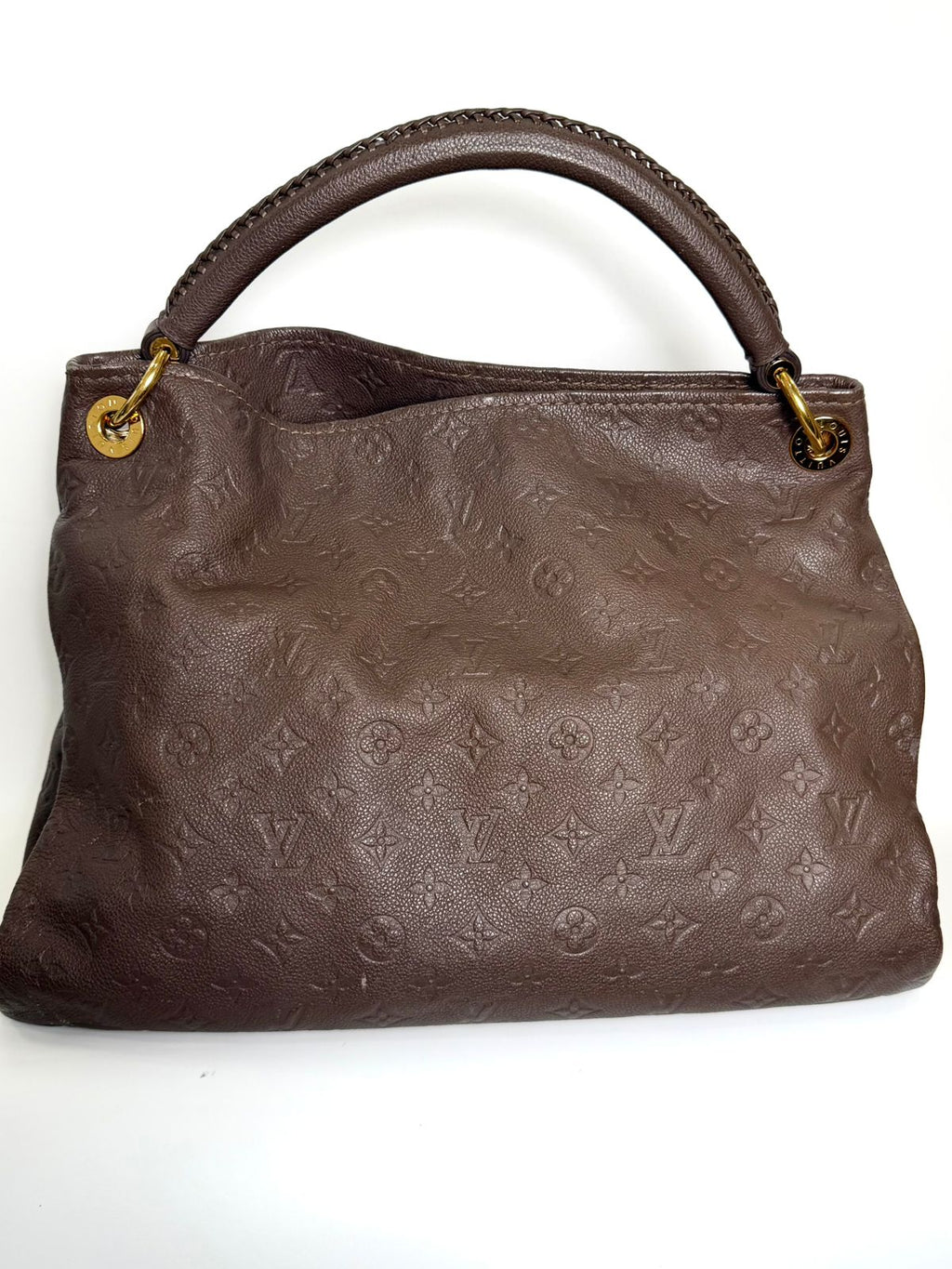 LOUIS VUITTON TERRE MONOGRAM EMPREINTE LEATHER ARTSY MM HANDBAG