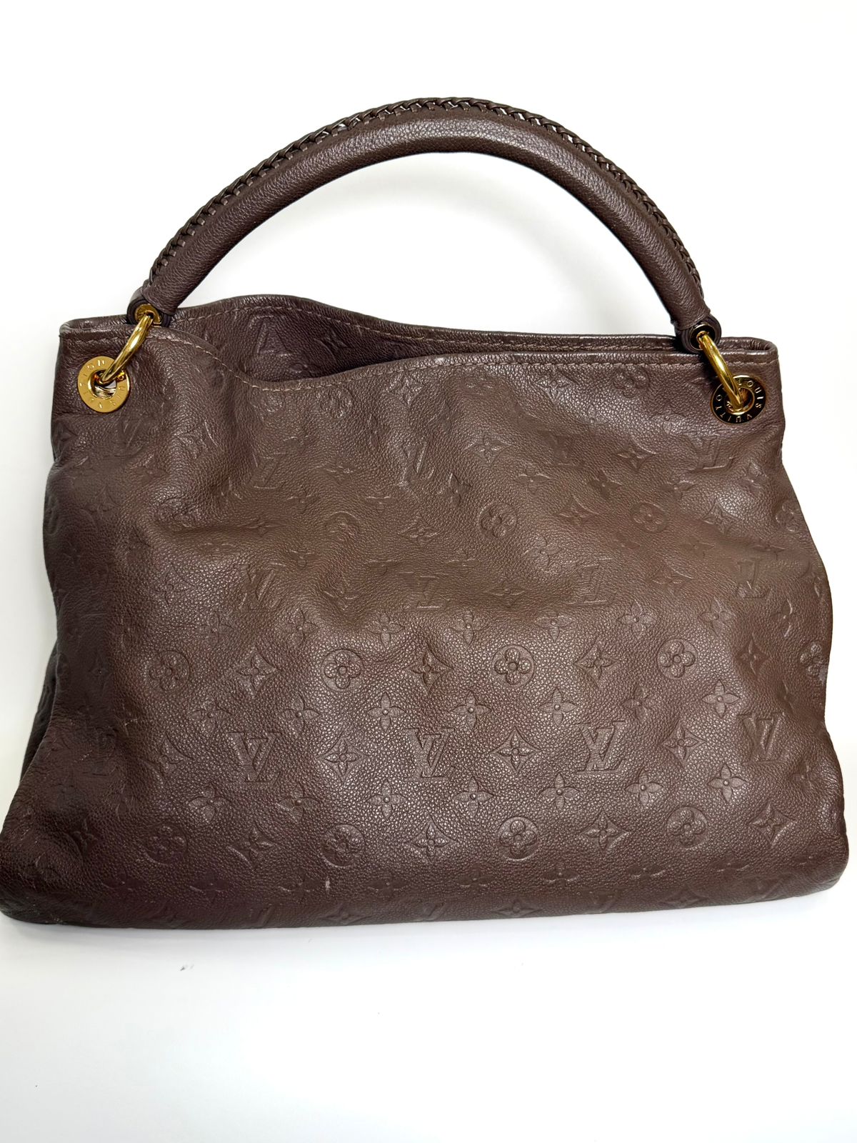 LOUIS VUITTON TERRE MONOGRAM EMPREINTE LEATHER ARTSY MM HANDBAG