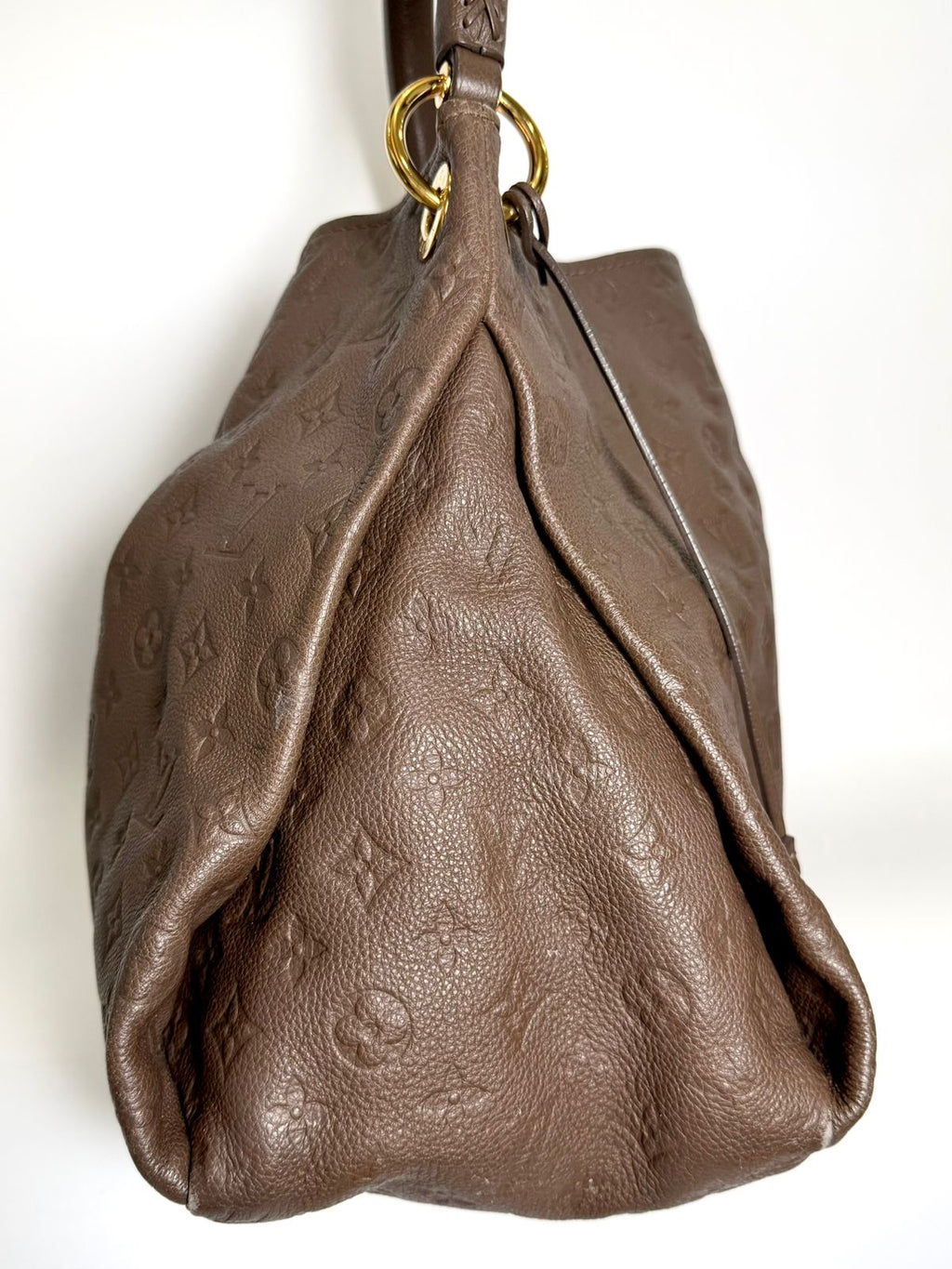 LOUIS VUITTON TERRE MONOGRAM EMPREINTE LEATHER ARTSY MM HANDBAG