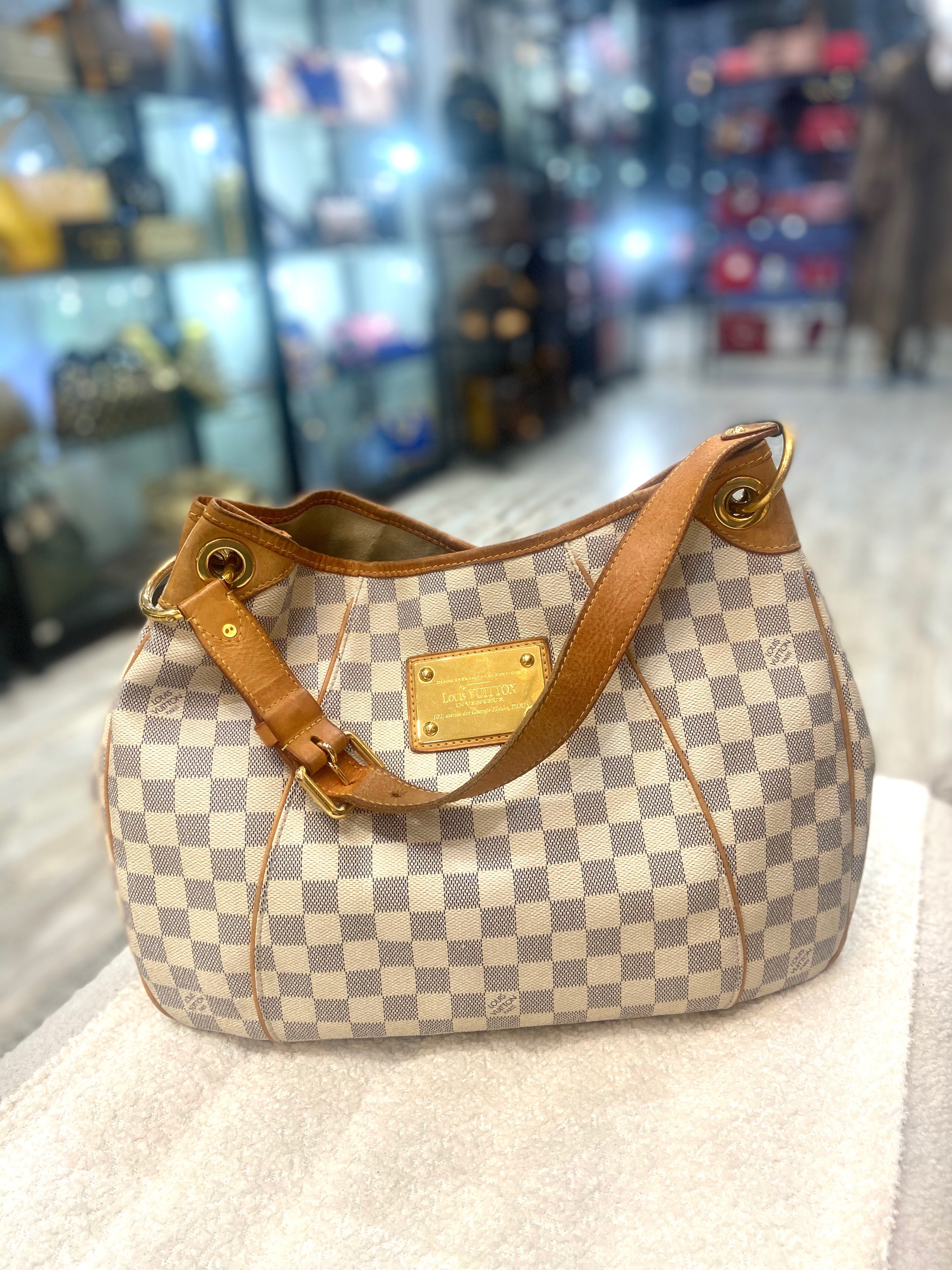 LOUIS VUITTON DAMIER AZUR GALLIERA PM SHOULDER BAG