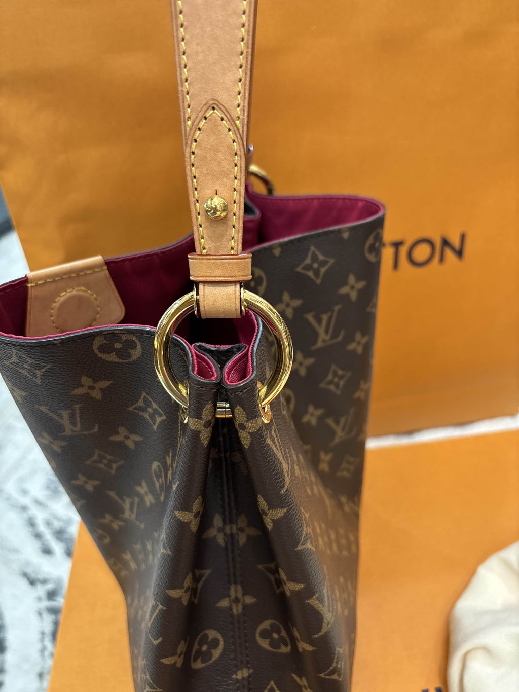 LOUIS VUITTON MONOGRAM GRACEFUL PM PIVOINE