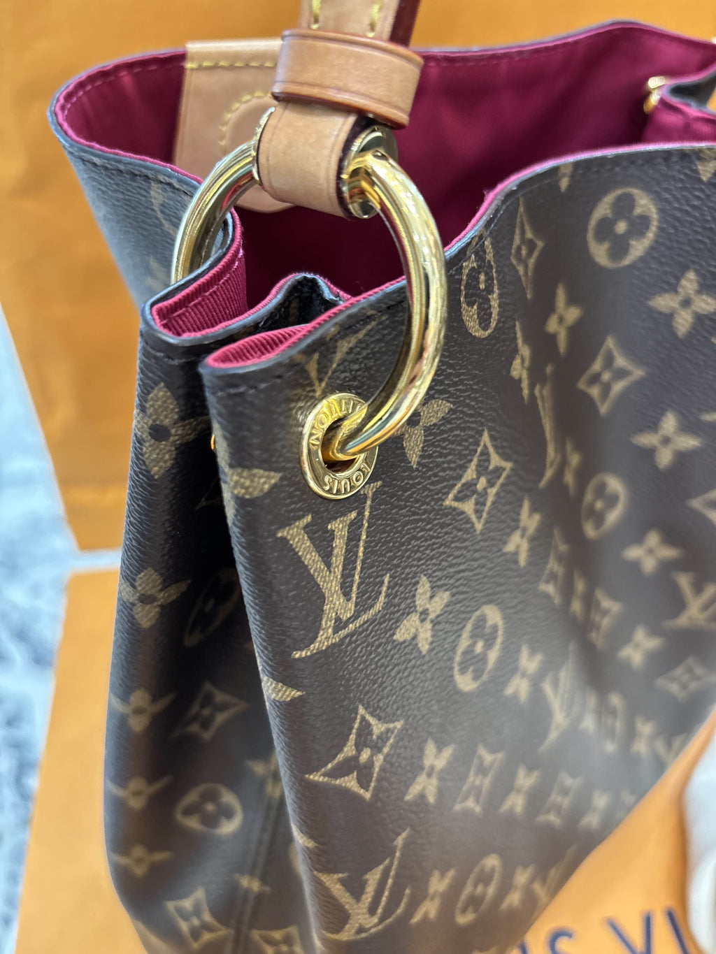 LOUIS VUITTON DAMIER EBENE GRACEFULL PM SHOULDER BAG