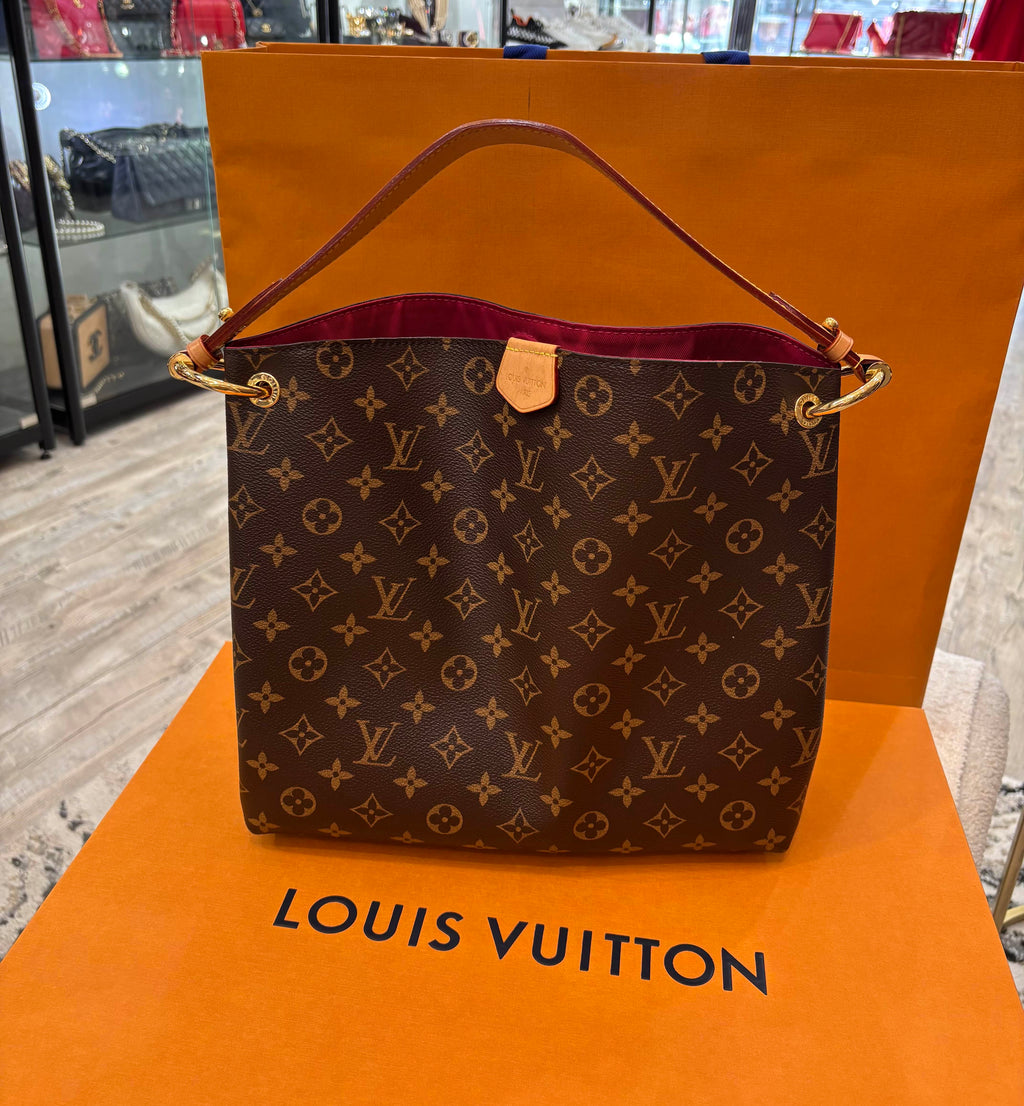 LOUIS VUITTON DAMIER EBENE GRACEFULL PM SHOULDER BAG