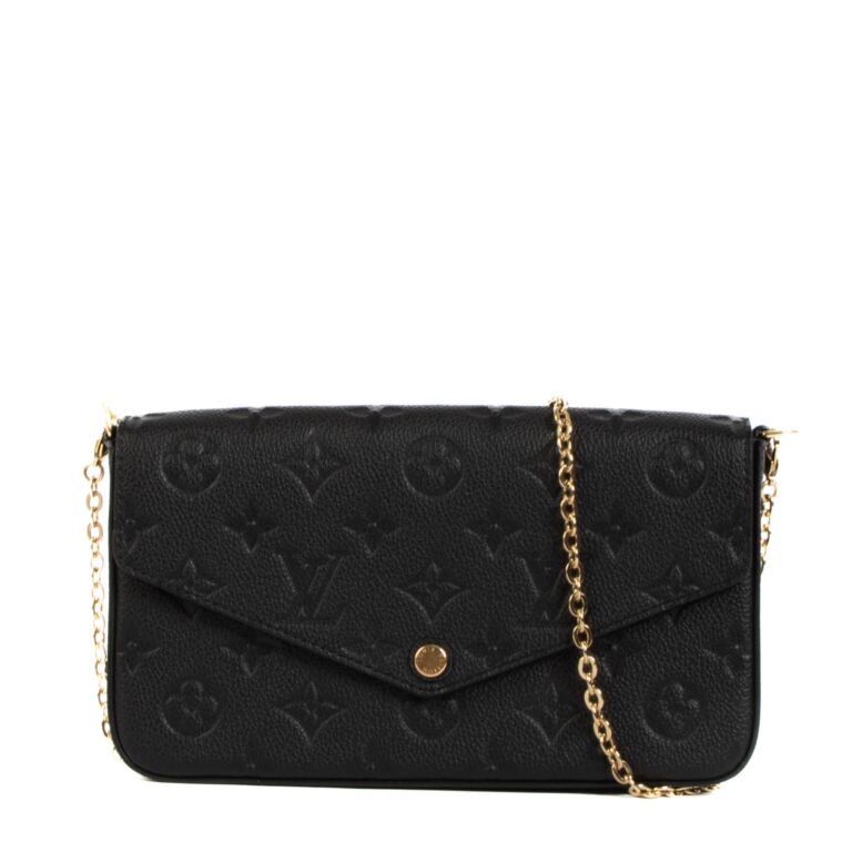 LOUIS VUITTON FELICIE MONOGRAM EMPREINTE LEATHER POCHETTE