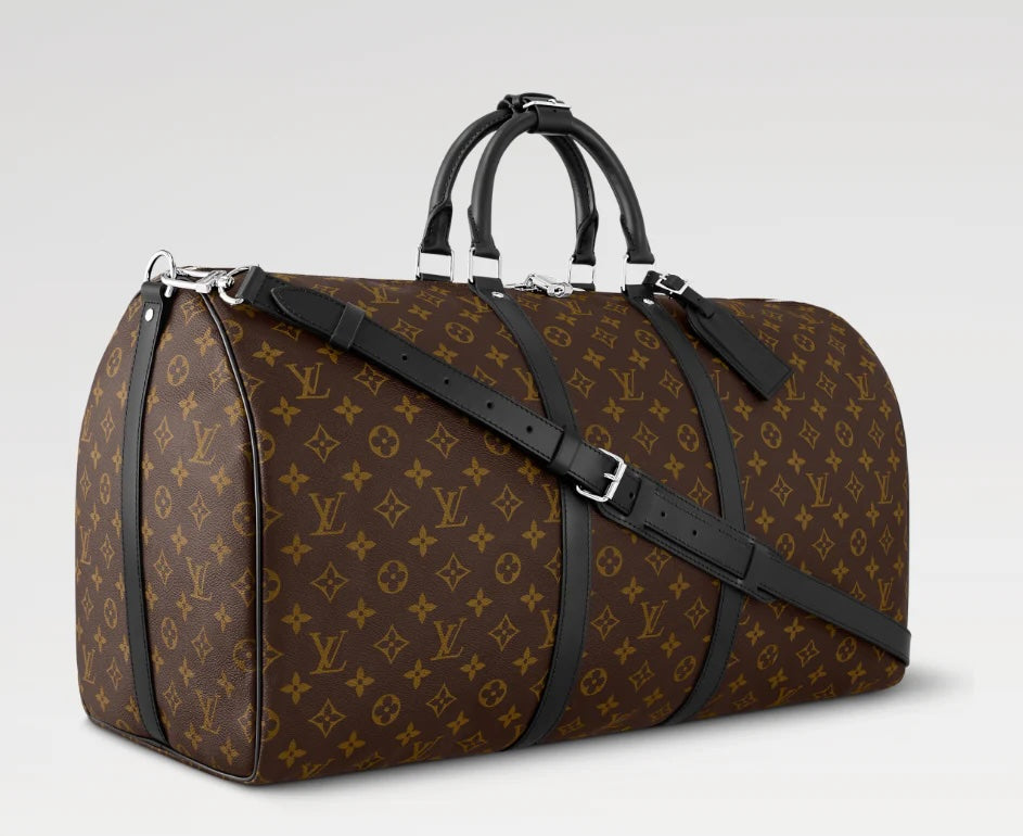 LOUIS VUITTON MONOGRAM MACASSAR KEEPALL BANDOULIÈRE 55 BAG