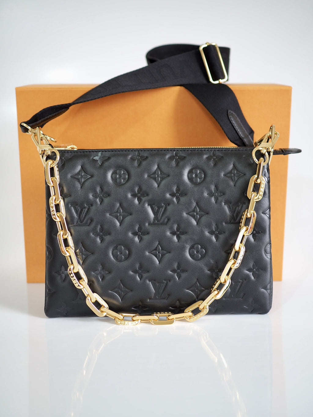 Louis Vuitton Monogram Coussin MM Black