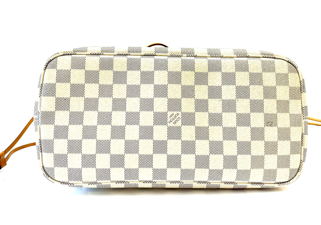 LOUIS VUITTON DAMIER AZUR NEVERFULL MM TOTE BAG