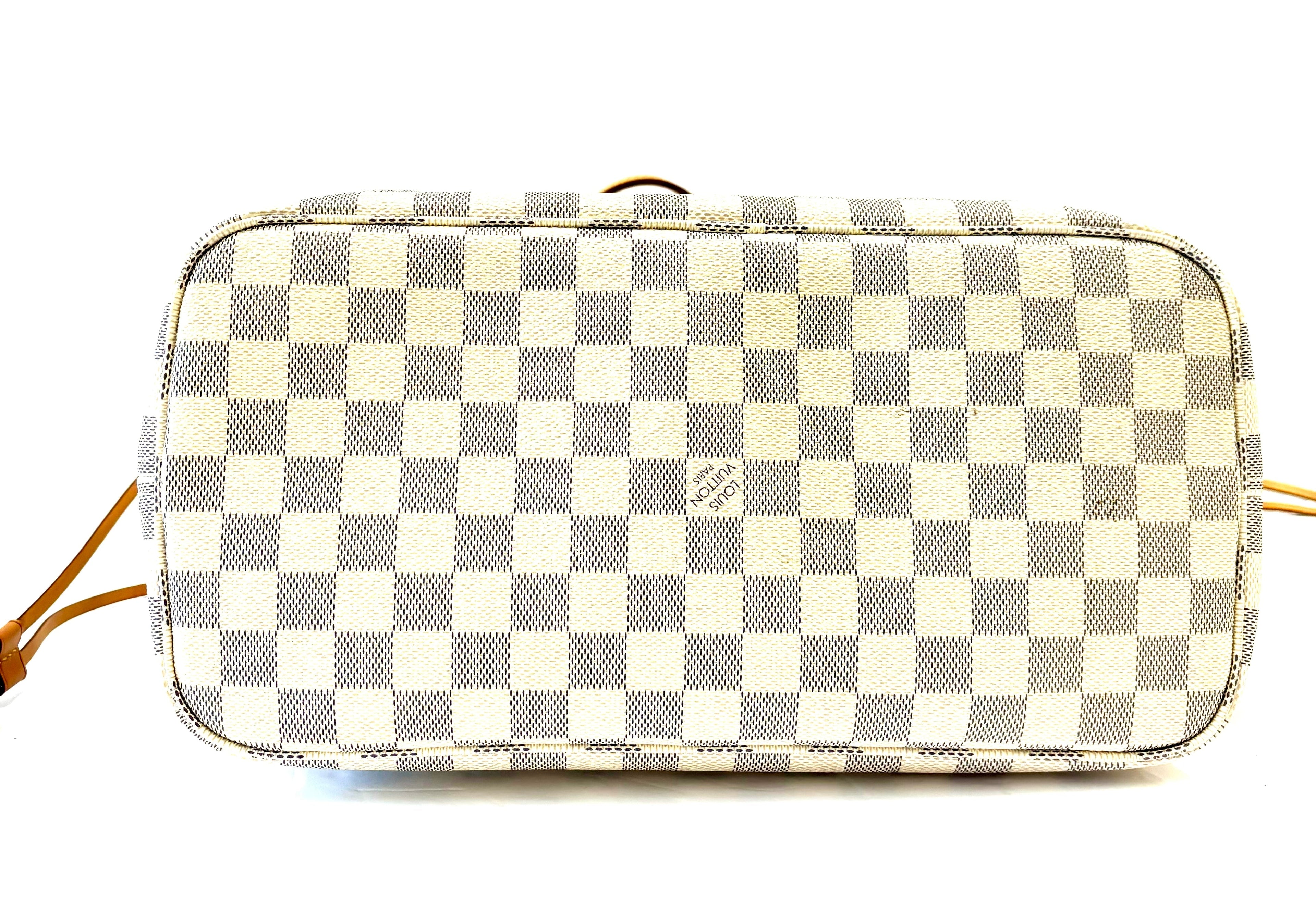 LOUIS VUITTON DAMIER AZUR NEVERFULL MM TOTE BAG