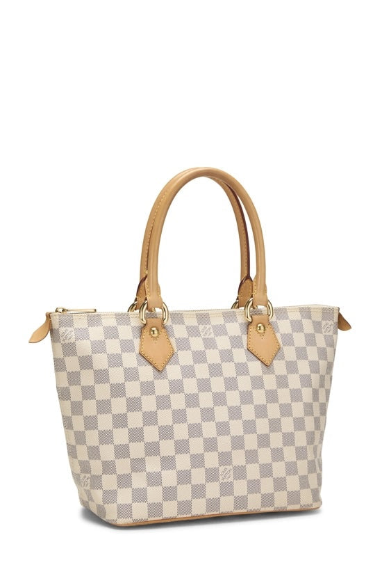 LOUIS VUITTON DAMIER AZUR SALEYA PM TOTE BAG