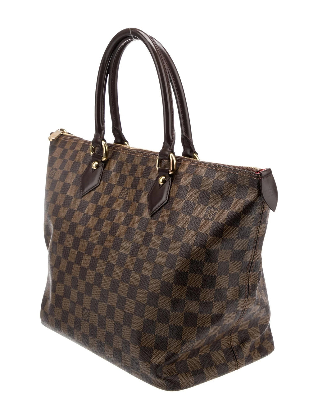 LOUIS VUITTON DAMIER EBENE SALEYA MM TOTE BAG
