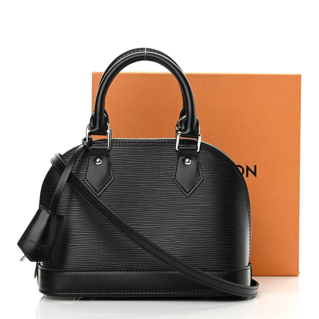 LOUIS VUITTON EPI LEATHER ALMA BB BAG WITH SHOULDER STRAP