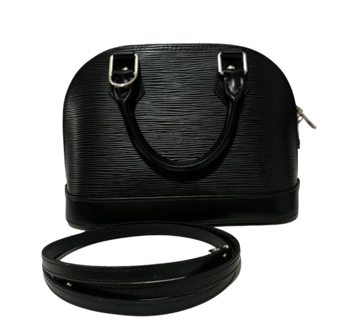 LOUIS VUITTON EPI LEATHER ALMA BB BAG WITH SHOULDER STRAP