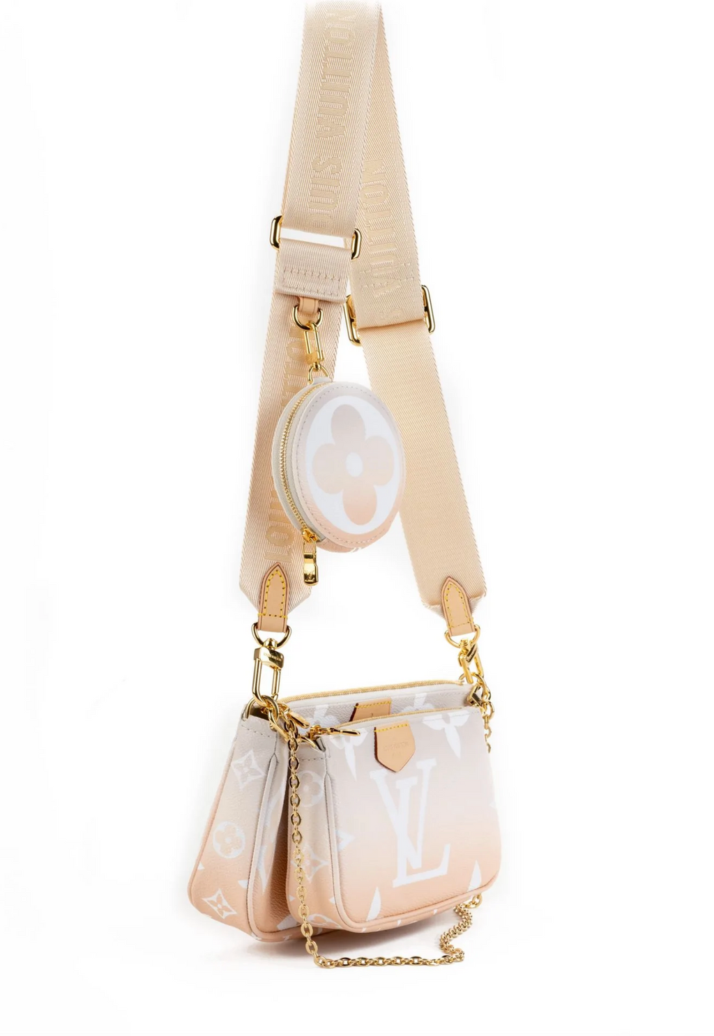 LOUIS VUITTON LIMITED EDITION BLUSH MULTI POCHETTE BN