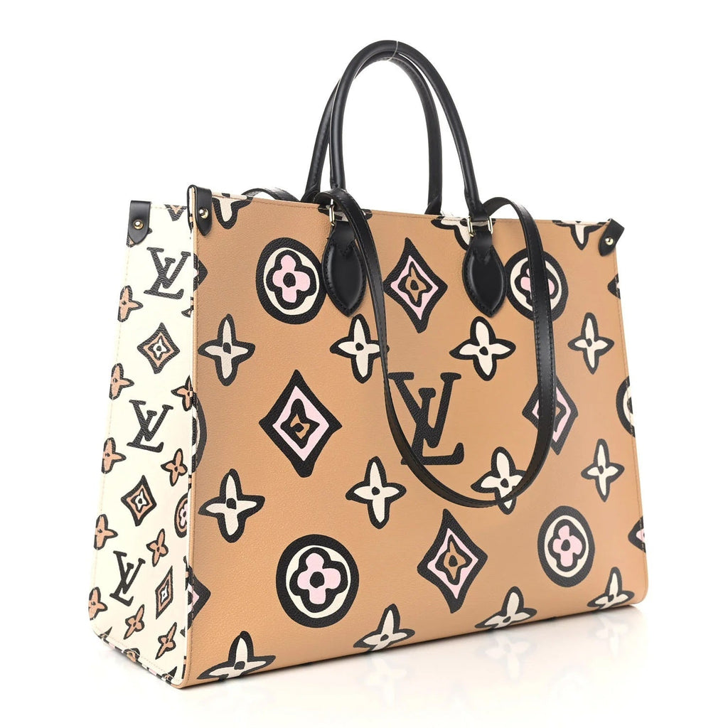 LV MONOGRAM GIANT WILD AT HEART ONTHEGO GM TOTE BAG