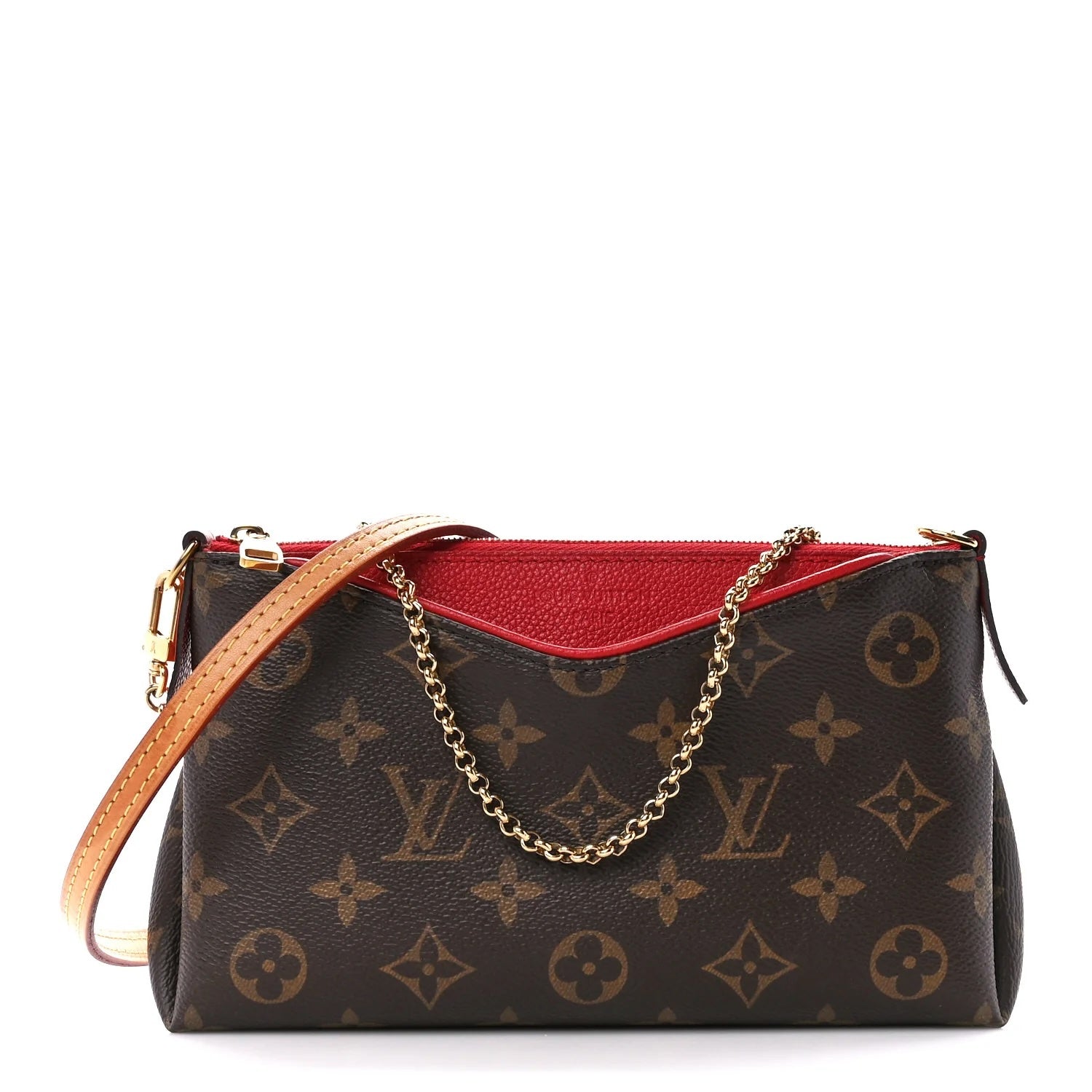 LOUIS VUITTON  MONOGRAM PALLAS CROSSBODY BAG CHERRY