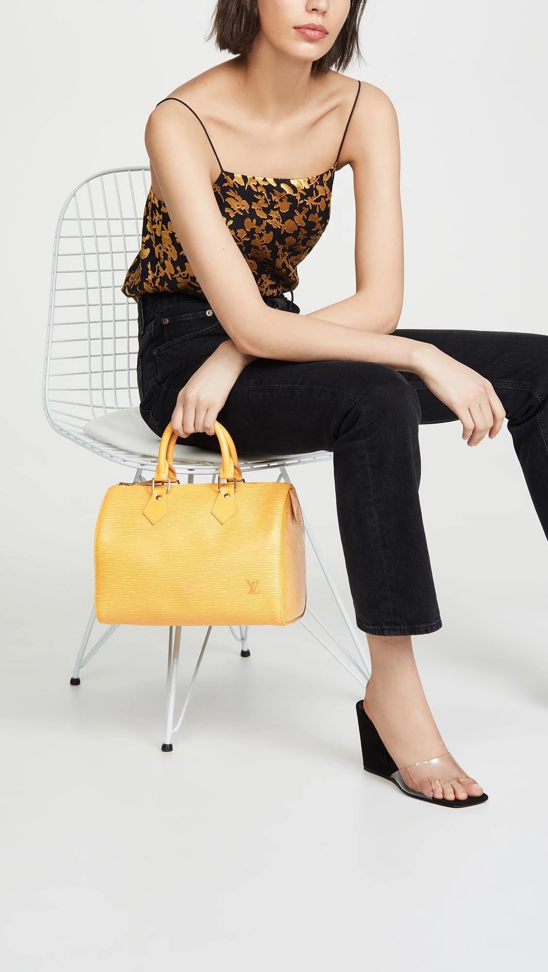 LOUIS VUITTON EPI LEATHER SPEEDY 25 HANDBAG