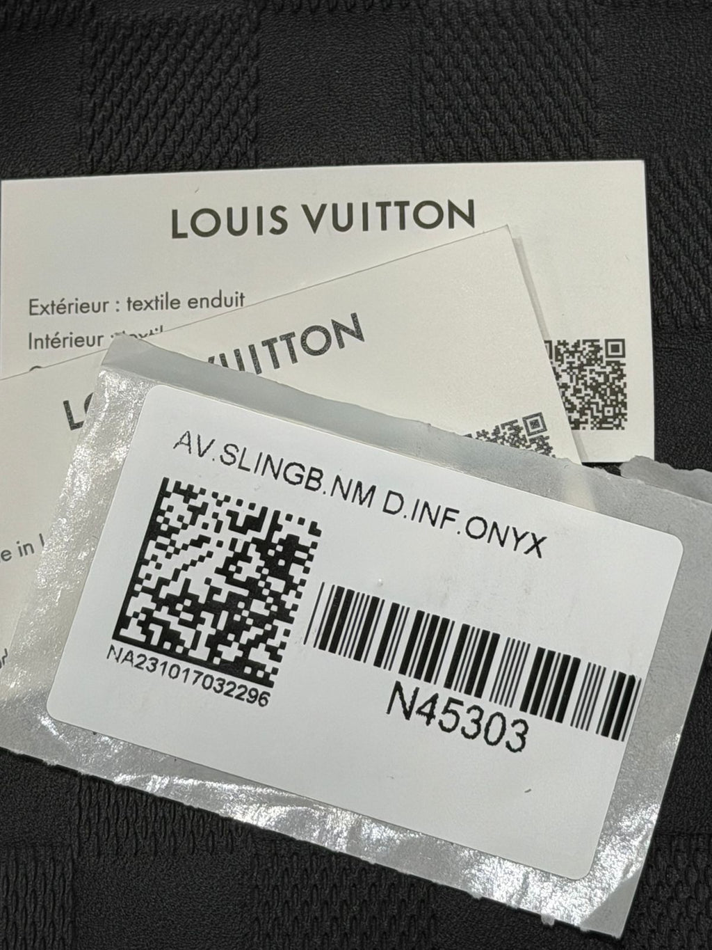 LOUIS VUITTON DAMIER GRAPHITE AVENUE SLINGBAG CROSSBODY