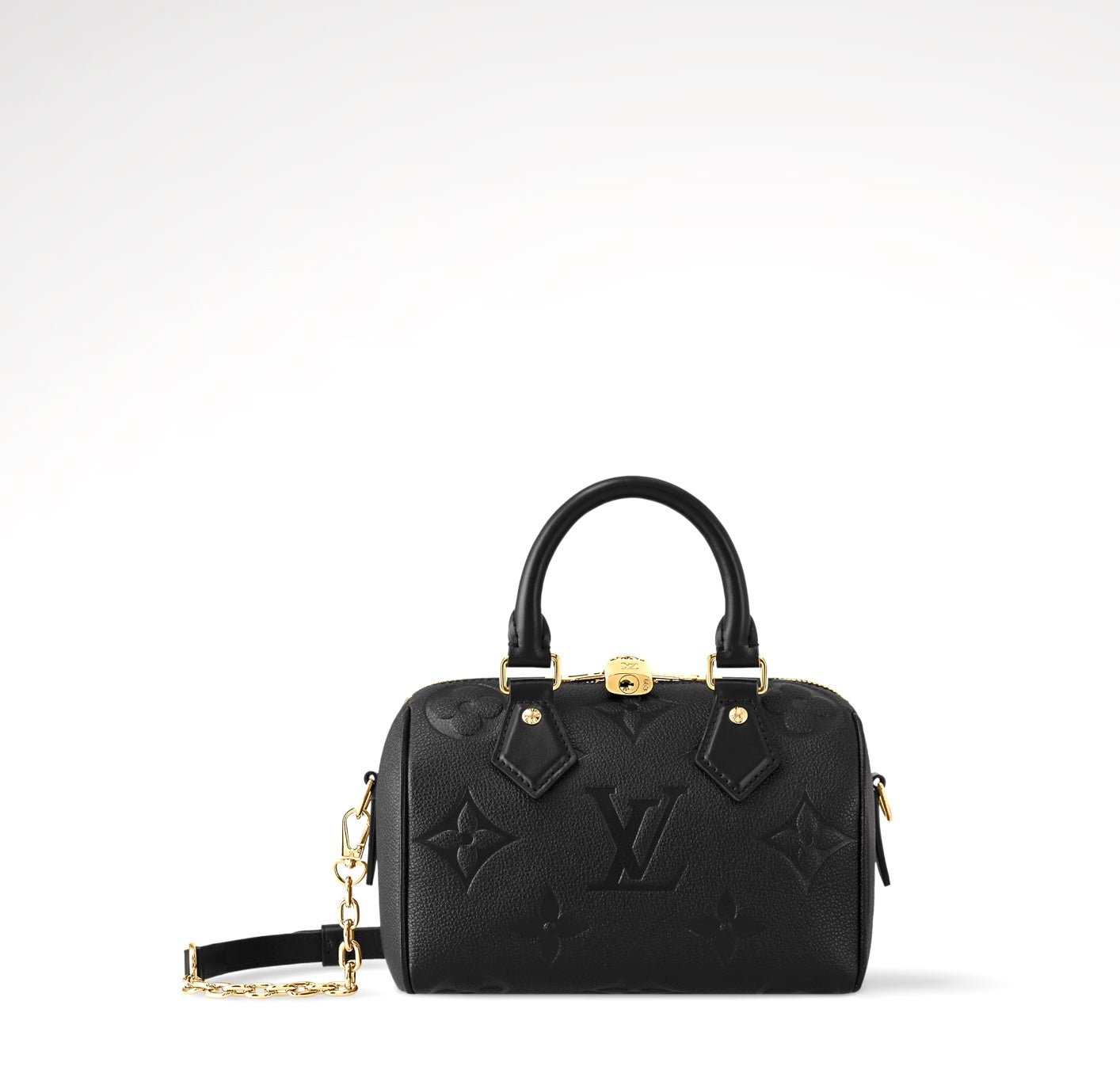 LV MONOGRAM SPEEDY 20 BANDOULIÈRE EMPREINTE LEATHER BAG