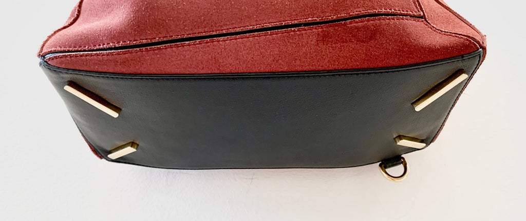 LOEWE MEDIUM SUEDE PUZZLE BAG