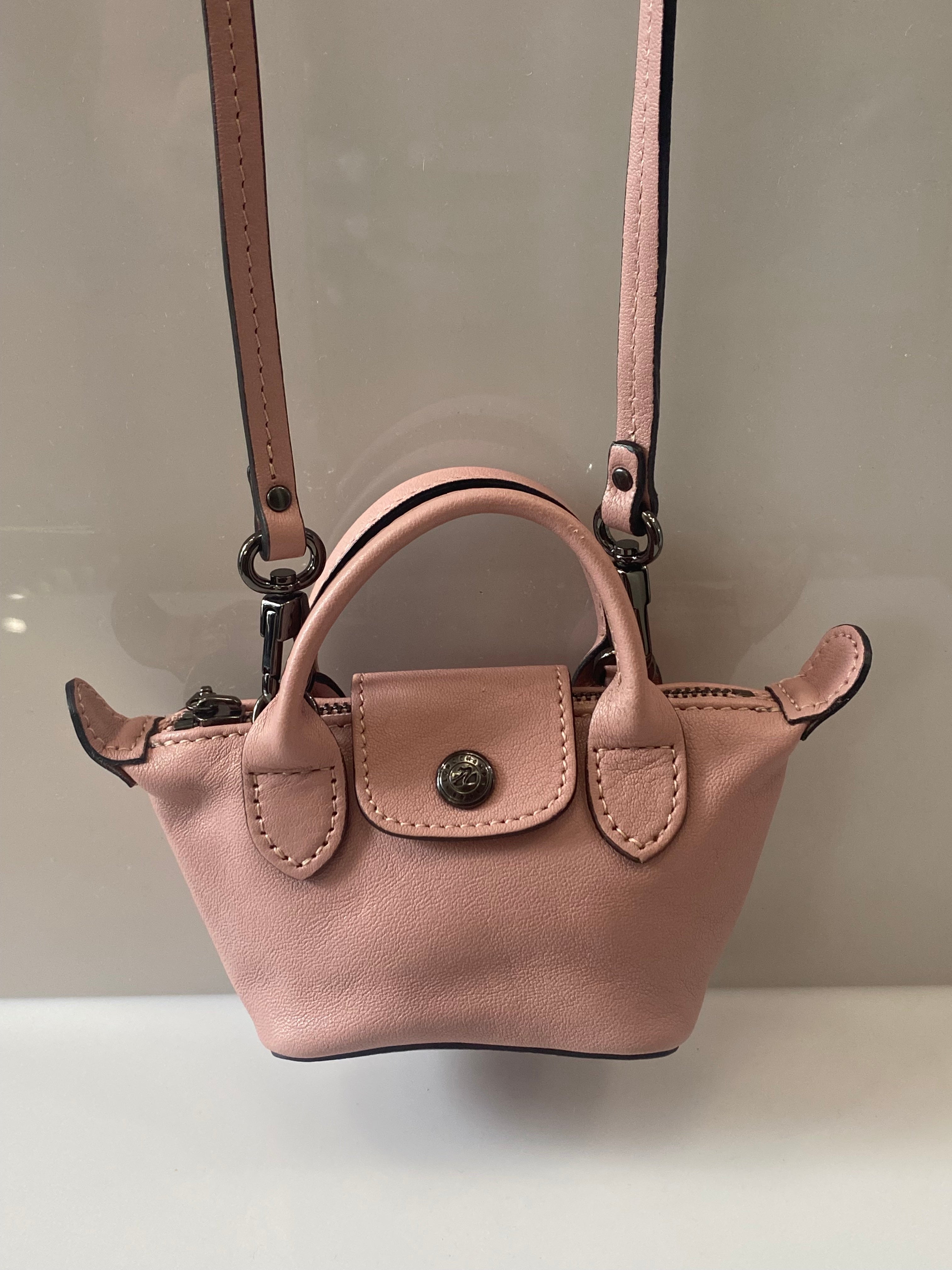 LONGCHAMP LE PLIAGE CUIR NANO TOP HANDLE BAG