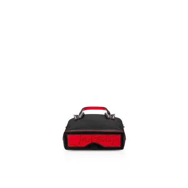 LOUBOUTIN CALFSKIN LEATHER MINI CABATA TOTE BAG