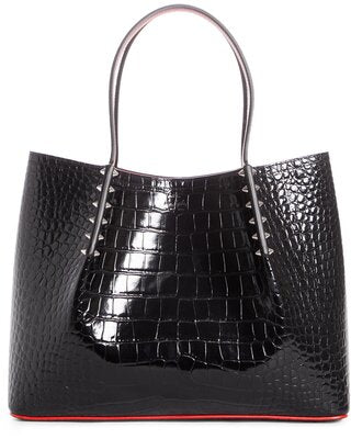 Christian Louboutin Cabarock Croc Embossed Tote
