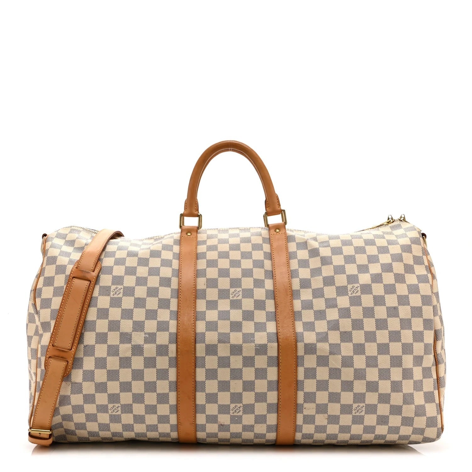 LOUIS VUITTON DAMIER AZUR KEEPALL 55 BANDOULIÈRE SHOULDER BAG