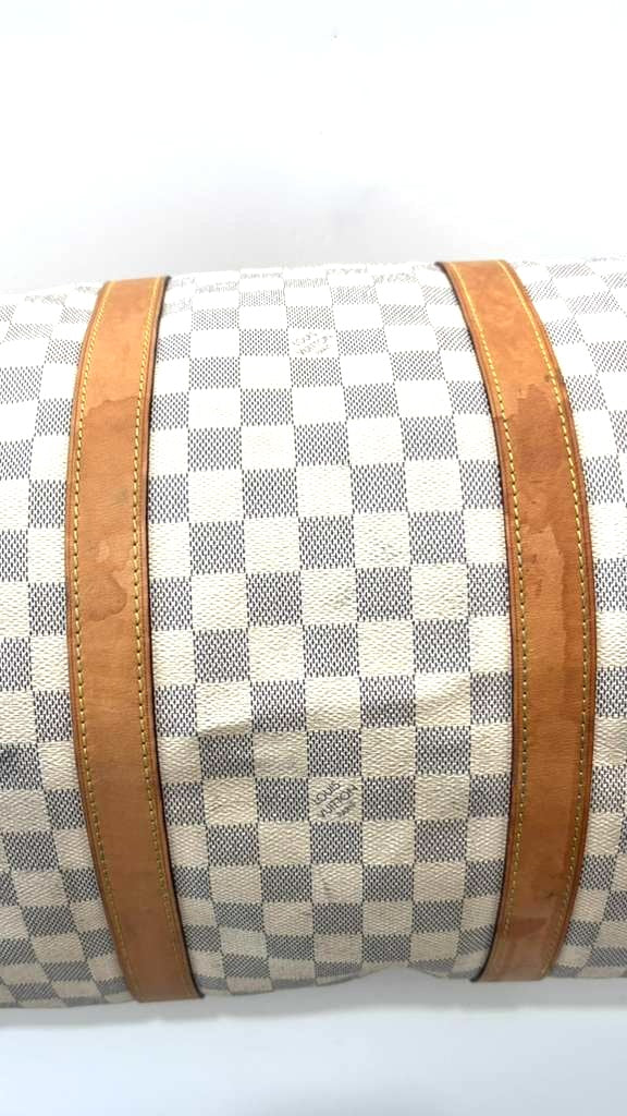 LOUIS VUITTON DAMIER AZUR KEEPALL 55 BANDOULIÈRE SHOULDER BAG