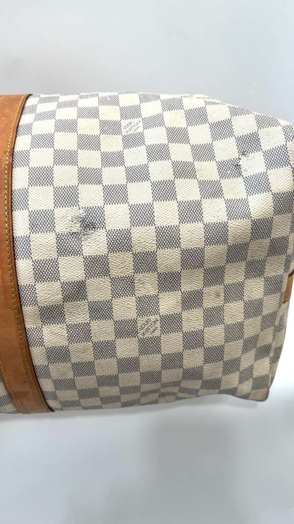 LOUIS VUITTON DAMIER AZUR KEEPALL 55 BANDOULIÈRE SHOULDER BAG