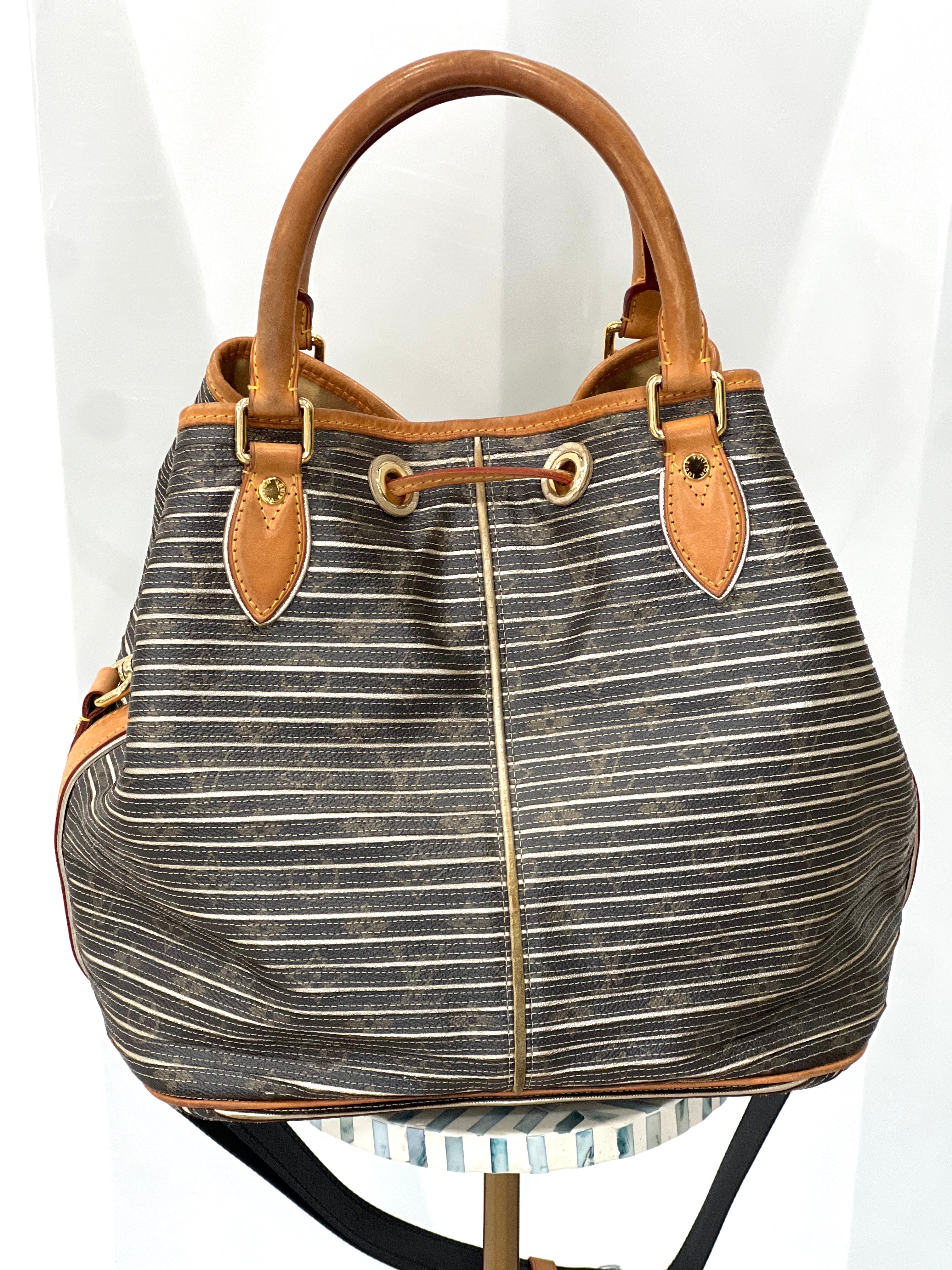 LOUIS VUITTON ARGENT MONOGRAM CANVAS-LEATHER LIMITED EDITION EDEN NEO BAG