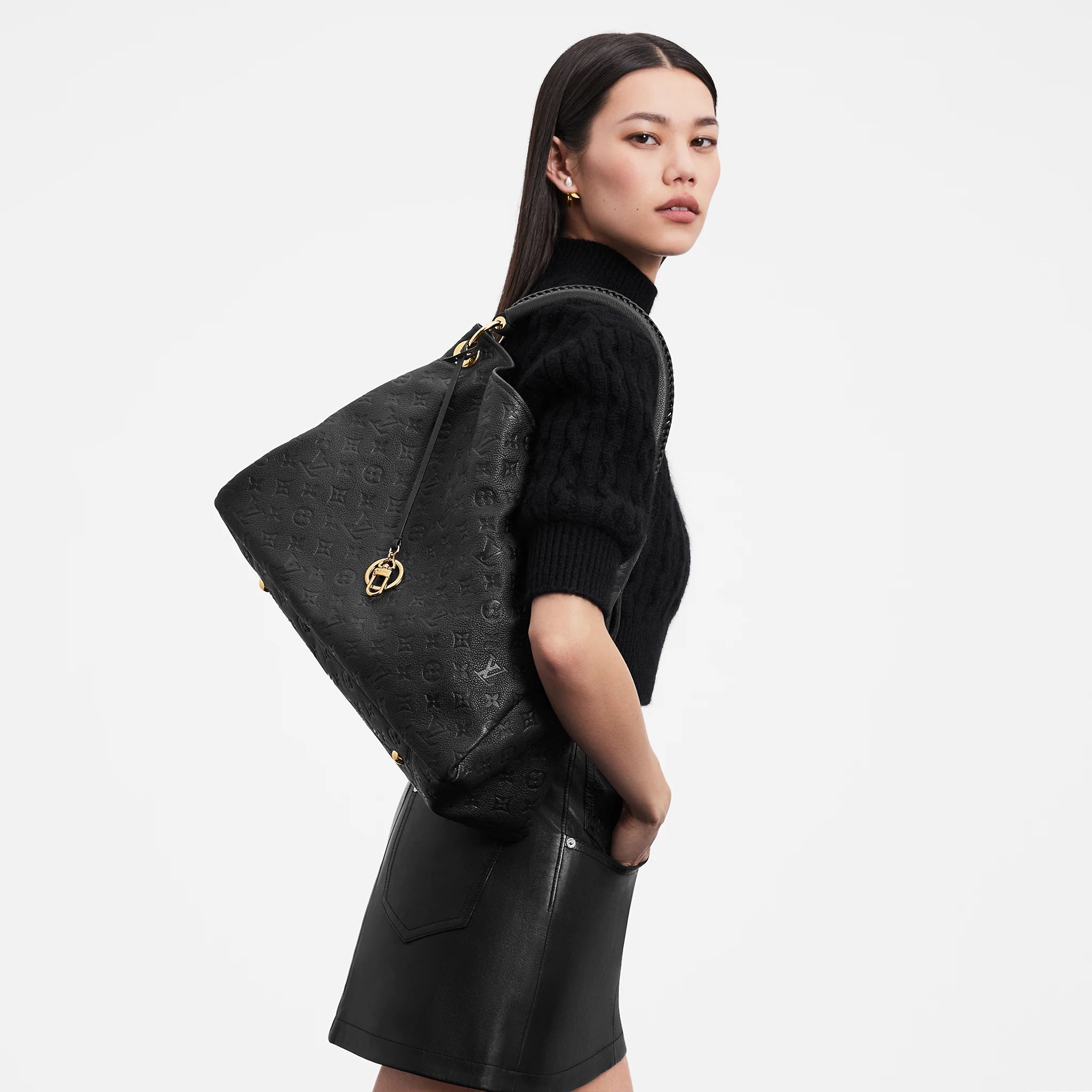 LOUIS VUITTON ARTSY MM EMPREINTE LEATHER MONOGRAM BAG