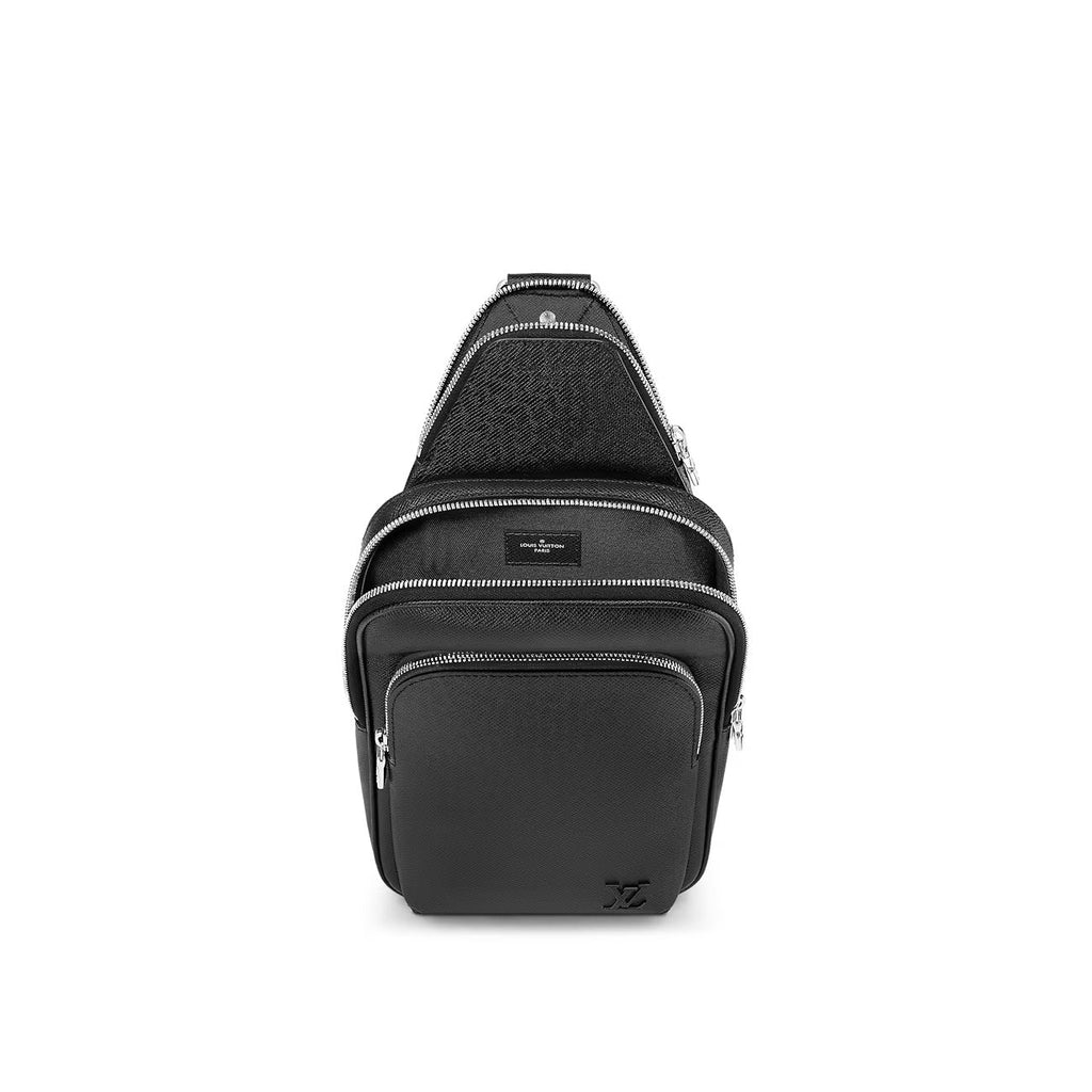 LOUIS VUITTON AVENUE NM BLACK TAIGA LEATHER SLINGBAG