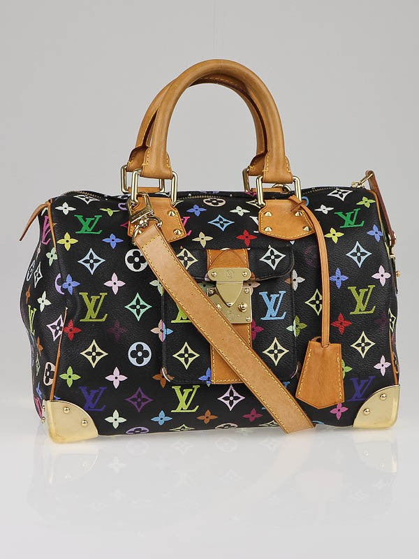 Louis Vuitton Monogram Multicolor Speedy 30 Black