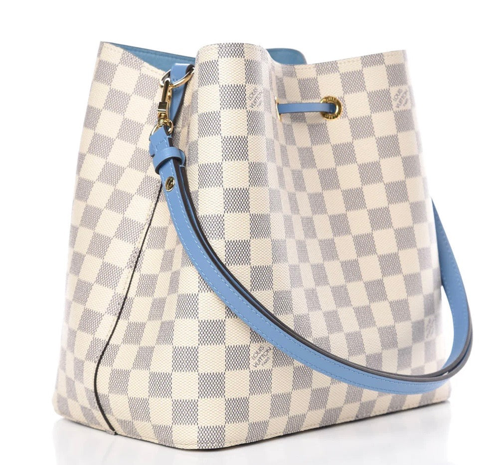LOUIS VUITTON DAMIER AZUR BLEUET NOÉNOÉ SHOULDER BAG
