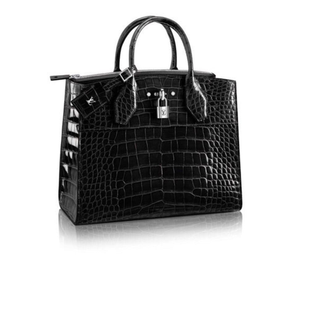 LOUIS VUITTON PYTHON CITY STEAMER HANDBAG
