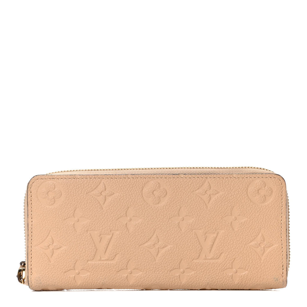 LOUIS VUITTON CLEMENCE MONOGRAM EMPREINTE LEATHER WALLET