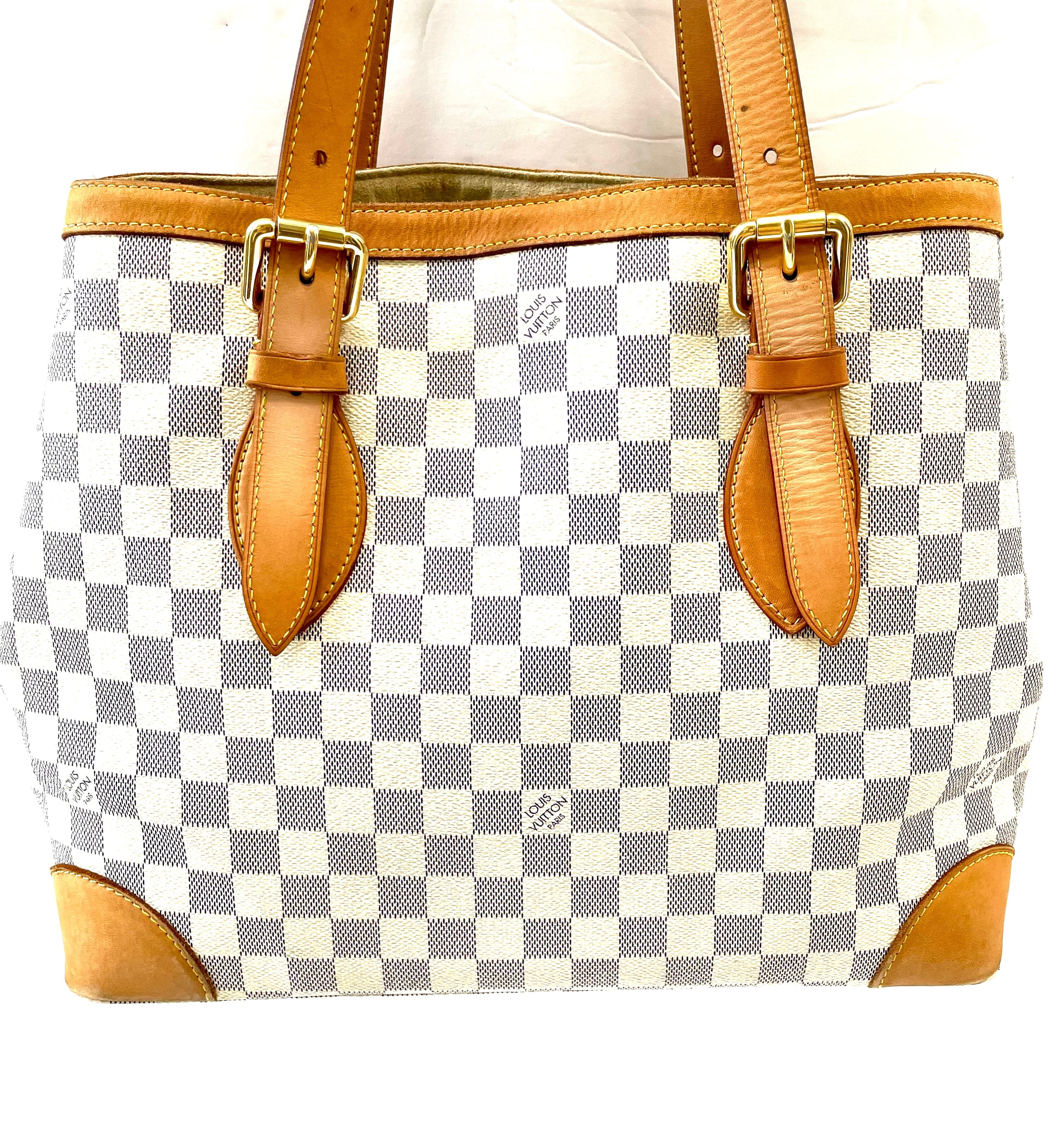 LOUIS VUITTON DAMIER AZUR HAMPSTEAD MM TOTE BAG